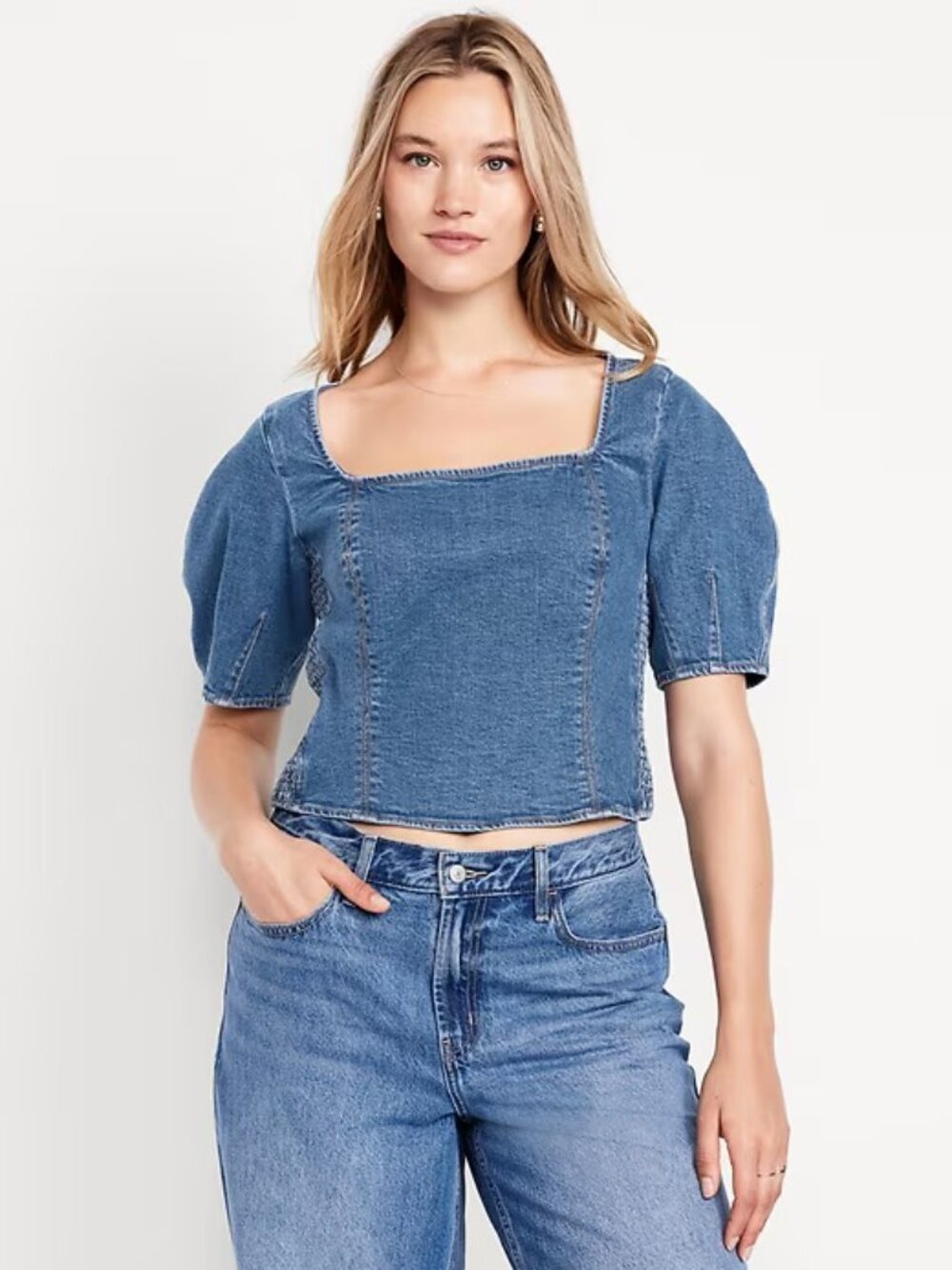 Old Navy Denim Crop Top